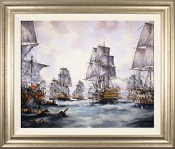 Ken Hammond, Original oil painting on canvas, Marine Scene