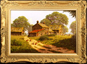 Edward Hersey, Original oil painting on canvas, Cotswolds Farm Medium image. Click to enlarge