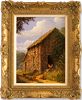 Edward Hersey, Original oil painting on canvas, Cotswolds Barn Medium image. Click to enlarge