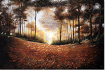 Gary Walton, Original oil painting on canvas, Woodland Scene Medium image. Click to enlarge