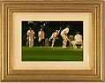 John Haskins, Original oil painting on panel, Cricket Scene Medium image. Click to enlarge