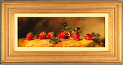 Paul Wilson, Original oil painting on panel, Strawberries Medium image. Click to enlarge