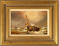 Paul Zander, Original oil painting on panel, Marine Scene