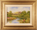 Terry Evans, Original oil painting on canvas, River Swale, Swaledale Medium image. Click to enlarge