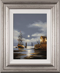 Alex Hill, Original oil painting on panel, Into the Night Medium image. Click to enlarge