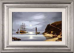 Alex Hill, Original oil painting on panel, Moonlight Cove Medium image. Click to enlarge