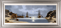 Alex Hill, Original oil painting on panel, The Midnight Fleet Medium image. Click to enlarge