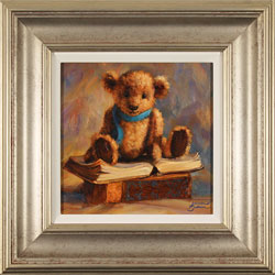 Amanda Jackson, Original oil painting on panel, Bear's Fantastic Tales Medium image. Click to enlarge