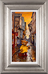 Amanda Jackson, Original oil painting on panel, Bear's Adventures on The Shambles