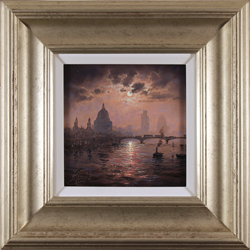 Andrew Grant Kurtis, Original oil painting on canvas, Thames Sparkle by Midnight Medium image. Click to enlarge