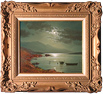 Andrew Grant Kurtis, Original oil painting on panel, Lake Scene Medium image. Click to enlarge