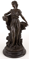 Bronze Statue, Bronze, Roman Woman