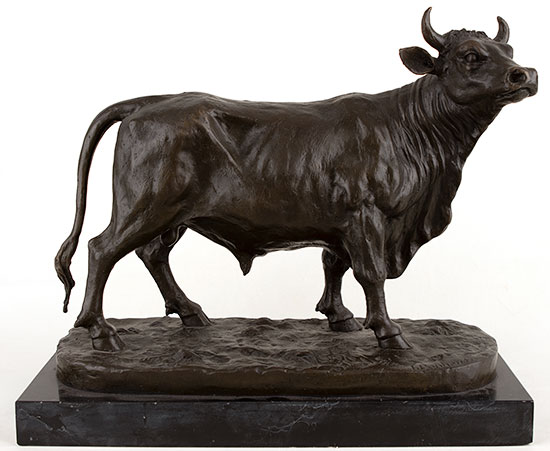 Bronze Statue, Bronze, Standing Bull