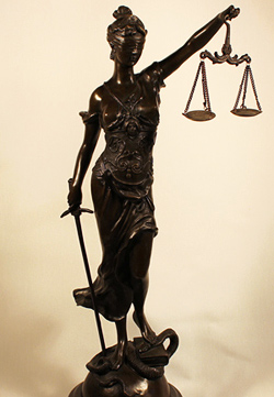 Bronze Statue, Bronze, The Scales of Justice Medium image. Click to enlarge