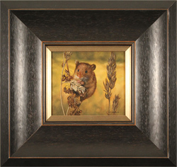 Carl Whitfield, Original oil painting on panel, Harvest Mouse Medium image. Click to enlarge