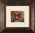 Carl Whitfield, Original oil painting on panel, Red Squirrel in Winter Medium image. Click to enlarge