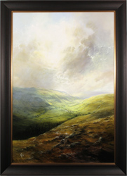 Clare Haley, Original oil painting on panel, The Majesty of the Wharfedale Valley Medium image. Click to enlarge