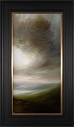 Clare Haley, Original oil painting on panel, Blowing Away Medium image. Click to enlarge