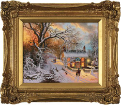 Daniel Van Der Putten, Original oil painting on panel, End of December, Lockton, North Yorkshire Medium image. Click to enlarge