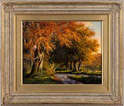 Daniel Van Der Putten, Original oil painting on panel, Road to Parmontley Hall Medium image. Click to enlarge