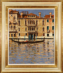 David Sawyer, RBA, Original oil painting on panel, Palazzo Vernier Contarini, Grand Canal, Venice Medium image. Click to enlarge