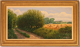 David Morgan, Original oil painting on canvas, Track and Field Medium image. Click to enlarge