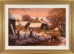 Edward Hersey, Original oil painting on panel, Last Light Medium image. Click to enlarge