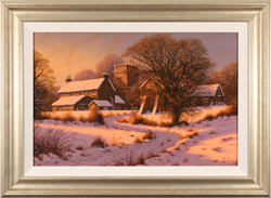 Edward Hersey, Original oil painting on canvas, Winter's Glory, North Yorkshire Medium image. Click to enlarge