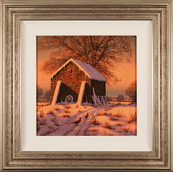 Edward Hersey, Original oil painting on canvas, A Crisp Winter's Eve Medium image. Click to enlarge