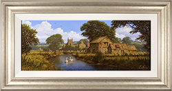 Edward Hersey, Original oil painting on canvas, Summer Serenity, Yorkshire Dales Medium image. Click to enlarge