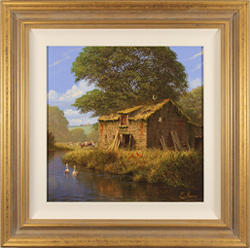 Edward Hersey, Original oil painting on canvas, Summer in the Cotswolds Medium image. Click to enlarge