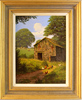 Edward Hersey, Original oil painting on canvas, Cotswolds Barn  Medium image. Click to enlarge