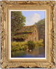 Edward Hersey, Original oil painting on canvas, Cotswolds Farm  Medium image. Click to enlarge