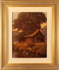 Edward Hersey, Original oil painting on canvas, Cotswolds Farm