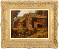 Edward Hersey, Original oil painting on canvas, Cotswolds Farm  Medium image. Click to enlarge