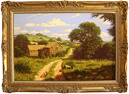 Edward Hersey, Original oil painting on canvas, Country Scene Medium image. Click to enlarge