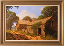 Edward Hersey, Original oil painting on canvas, Cotswolds Farm Medium image. Click to enlarge