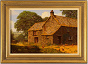 Edward Hersey, Original oil painting on canvas, Cotswolds Farm  Medium image. Click to enlarge