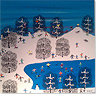 Gordon Barker, Original acrylic painting on canvas, Snowscene