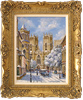 Gordon Lees, Original oil painting on canvas, York Minster in Snow Medium image. Click to enlarge