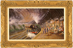 Gordon Lees, Original oil painting on canvas, York Railway Station