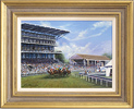 Gordon Lees, Original oil painting on canvas, York Racecourse