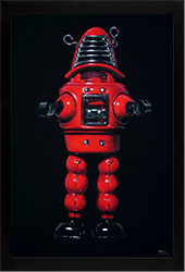 Ian Rawling, PS, Pastel, Red Robot