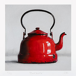 Ian Rawling, PS, Signed limited edition print, Red Kettle Medium image. Click to enlarge