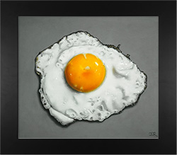 Ian Rawling, PS, Pastel, Fried Egg III