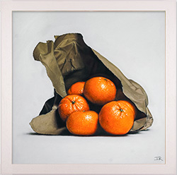 Ian Rawling, PS, Pastel, Tumbling Tangerines