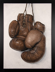 Ian Rawling, Pastel, Boxing Gloves Medium image. Click to enlarge