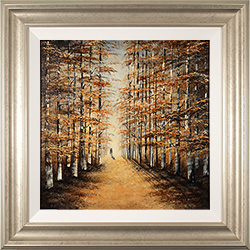 Jay Nottingham, Original oil painting on panel, Autumn Stroll  Medium image. Click to enlarge