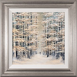 Jay Nottingham, Original oil painting on panel, Winter Walk
