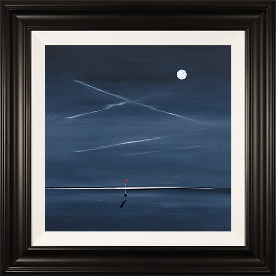 Jay Nottingham, Original oil painting on panel, Moonlight Kiss